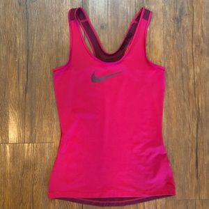 Pink/maroon workout tank